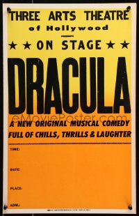2z0149 DRACULA stage play WC 1980s new original musical comedy full of chills, thrills & laughter!