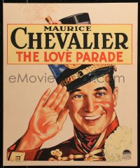 2z0187 LOVE PARADE WC 1929 great art of French Maurice Chevalier in marching band uniform saluting!