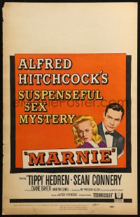 2z0189 MARNIE WC 1964 Sean Connery & Tippi Hedren in Alfred Hitchcock's suspenseful sex mystery!