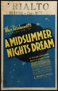 2z0191 MIDSUMMER NIGHT'S DREAM style B WC 1935 William Dieterle & Reinhardt, Shakespeare, ultra rare!