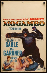 2z0192 MOGAMBO WC 1953 Clark Gable, Grace Kelly & Ava Gardner in Africa, great art with giant ape!
