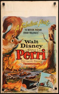 2z0212 PERRI WC 1957 Disney's fabulous first in motion picture story-telling, wacky squirrels!