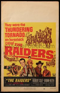 2z0222 RAIDERS WC 1964 Robert Culp as Wild Bill, Brian Keith, Judi Meredith, cool western art!