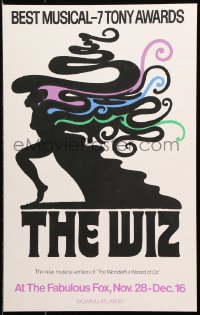 2z0264 WIZ stage play WC 1974 new musical version of The Wonderful World of Oz, cool Glaser art!
