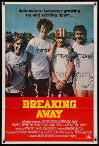 3a0350 BREAKING AWAY Aust 1sh 1979 Dennis Christopher, Dennis Quaid, cycling classic, different!