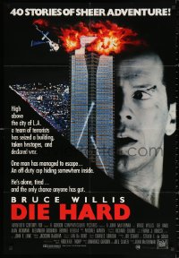 3a0363 DIE HARD Aust 1sh 1988 cop Bruce Willis is up against twelve terrorists, crime classic!