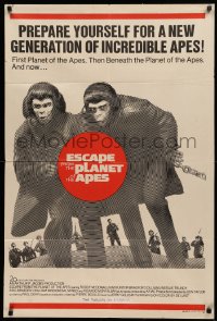 3a0369 ESCAPE FROM THE PLANET OF THE APES Aust 1sh 1971 Baby Milo has Washington terrified, rare!