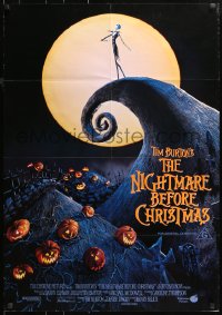 3a0409 NIGHTMARE BEFORE CHRISTMAS Aust 1sh 1994 Tim Burton, Disney, great Halloween horror image!
