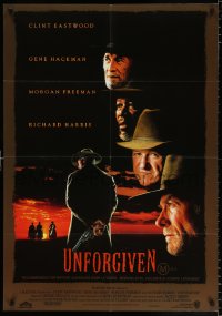 3a0441 UNFORGIVEN Aust 1sh 1992 Clint Eastwood, Gene Hackman, Richard Harris, Morgan Freeman
