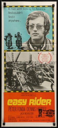 3a0515 EASY RIDER Aust daybill 1969 Peter Fonda, motorcycle classic directed by Dennis Hopper!