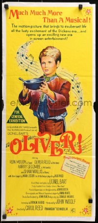 3a0610 OLIVER Aust daybill 1969 Charles Dickens, art of Mark Lester, who wants some more!