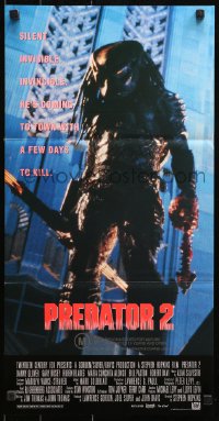 3a0630 PREDATOR 2 Aust daybill 1990 Danny Glover, Gary Busey, cool sci-fi sequel!