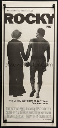 3a0648 ROCKY Aust daybill 1977 Sylvester Stallone with Talia Shire, boxing classic!