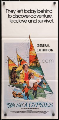 3a0658 SEA GYPSIES Aust daybill 1978 Logan left today behind to discover adventure, Tart!