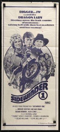 3a0664 SIDEWINDER 1 Aust daybill 1977 Robert Tanenbaum dirt bike motocross & foxy women art!