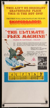 3a0702 ULTIMATE FLEX MACHINE Aust daybill 1975 Jason Cameron, no ordinary skateboarding documentary!