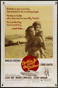 3a0796 BOBBIE JO & THE OUTLAW 1sh 1976 Marjoe Gortner, sexy Lynda Carter, cool Mach 1 Mustang!