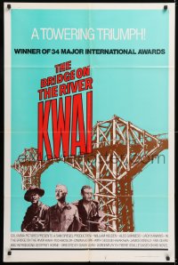 3a0800 BRIDGE ON THE RIVER KWAI 1sh R1972 William Holden, Alec Guinness, David Lean classic!