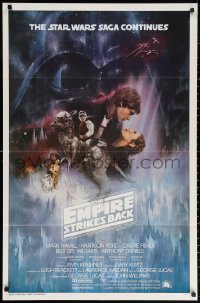 3a0862 EMPIRE STRIKES BACK int'l 1sh 1980 classic Gone With The Wind style art by Roger Kastel!
