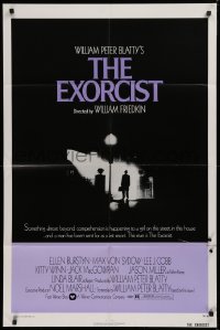 3a0874 EXORCIST 1sh 1974 William Friedkin, Von Sydow, horror classic from William Peter Blatty!
