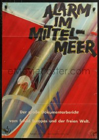3a0117 ALARM IM MITTELMEER German 1959 Alfred Greven, incredible and different art of Navy pilot!