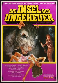 3a0161 FOOD OF THE GODS German 1977 different art of giant rat feasting on sexy girl!