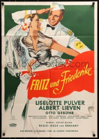 3a0165 FRITZ UND FRIEDERIKE German 1952 Liselotte Pulver in the title role, green style!