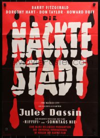 3a0209 NAKED CITY German R1960 Jules Dassin & Mark Hellinger's New York film noir classic!