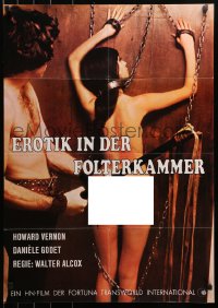 3a0218 ONLY A COFFIN German 1970 El Enigma del Ataud, different image of sexy woman in chains!
