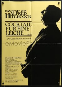 3a0231 ROPE German R1983 Stewart, Dall, Granger, great profile image of director Alfred Hitchcock!