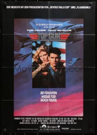 3a0262 TOP GUN German 1986 great image of Tom Cruise & Kelly McGillis, Navy fighter jets!