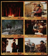 3a0292 PALE RIDER #2 German LC poster 1985 completely different images of cowboy Clint Eastwood!