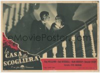 3a0016 UNINVITED Italian 10x14 pbusta 1946 different image of Ray Milland on stairs with Everest!