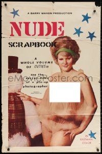 3a1035 NUDE SCRAPBOOK 1sh 1964 Barry Mahon, see the secret files of a pin-up photographer!