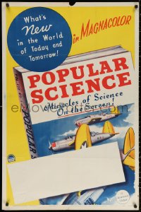 3a1069 POPULAR SCIENCE 1sh 1941 what's new in the world of today & tomorrow in Magnacolor, rare!