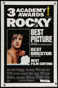 3a1093 ROCKY awards int'l 1sh 1976 boxer Sylvester Stallone, John G. Avildsen boxing classic!