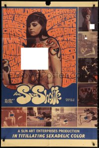 3a1108 SEX SHUFFLE 1sh 1968 the wildest orgy ever filmed, in titillating sexadelic color!
