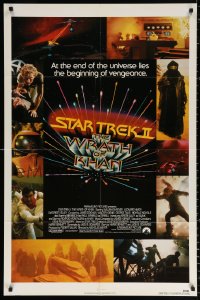 3a1120 STAR TREK II 1sh 1982 The Wrath of Khan, Leonard Nimoy, William Shatner, sci-fi sequel!
