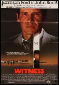 3a1192 WITNESS int'l 1sh 1985 big city cop Harrison Ford in Amish country, directed by Peter Weir!