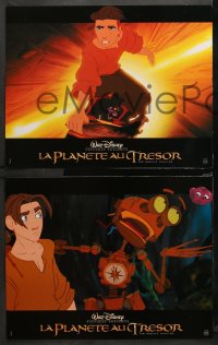 3a0067 TREASURE PLANET 10 French LCs 2002 Walt Disney sci-fi cartoon, cool images of flying ships!