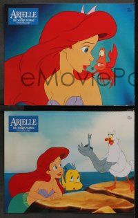 3a0322 LITTLE MERMAID 16 German LCs 1992 images of Ariel & cast, Disney underwater cartoon!
