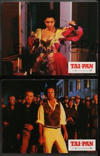 3a0326 TAI-PAN 16 German LCs 1987 Joan Chen, historical Hong Kong, cool different adventure images!