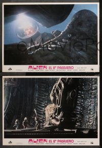 3a0022 ALIEN 12 Spanish LCs 1979 Ridley Scott classic, a word of warning, different images, rare!