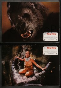 3a0036 KING KONG 22 Spanish LCs 1976 Bridges, sexy Jessica Lange & BIG Ape, John Berkey art!