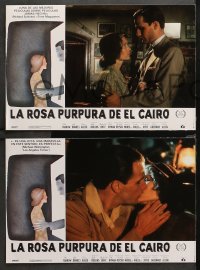 3a0032 PURPLE ROSE OF CAIRO 12 Spanish LCs 1985 directed by Woody Allen, Jeff Daniels, Mia Farrow