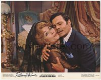 3f0076 FLEA IN HER EAR signed color 11x14 still 1968 by Rosemary Harris, close up with Louis Jourdan!