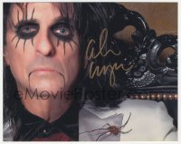 3f0954 ALICE COOPER signed color 8x10 REPRO still 2000s creepy portrait of the rock 'n' roll legend!