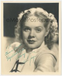 3f0514 ALICE FAYE signed deluxe 8x10 still 1930s head & shoulders portrait of the leading lady!