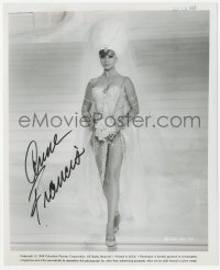 3f0523 ANNE FRANCIS signed 8x10 still 1968 full-length in sexy showgirl outfit from Funny Girl!