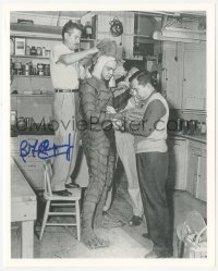 3f0965 BEN CHAPMAN signed 8x10 REPRO still 1990s candid Gill Man in Creature from the Black Lagoon!